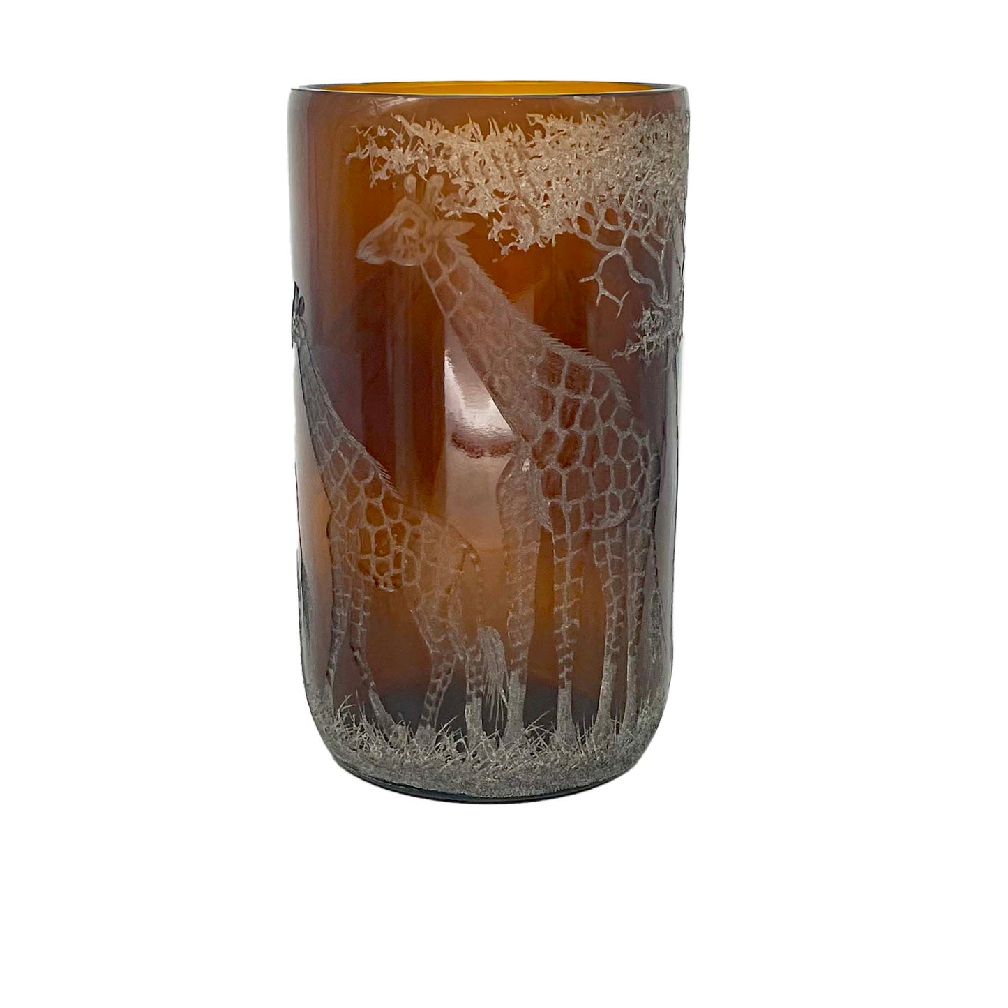 Extra Large Storm Lantern,  Engraved with Giraffe (B)