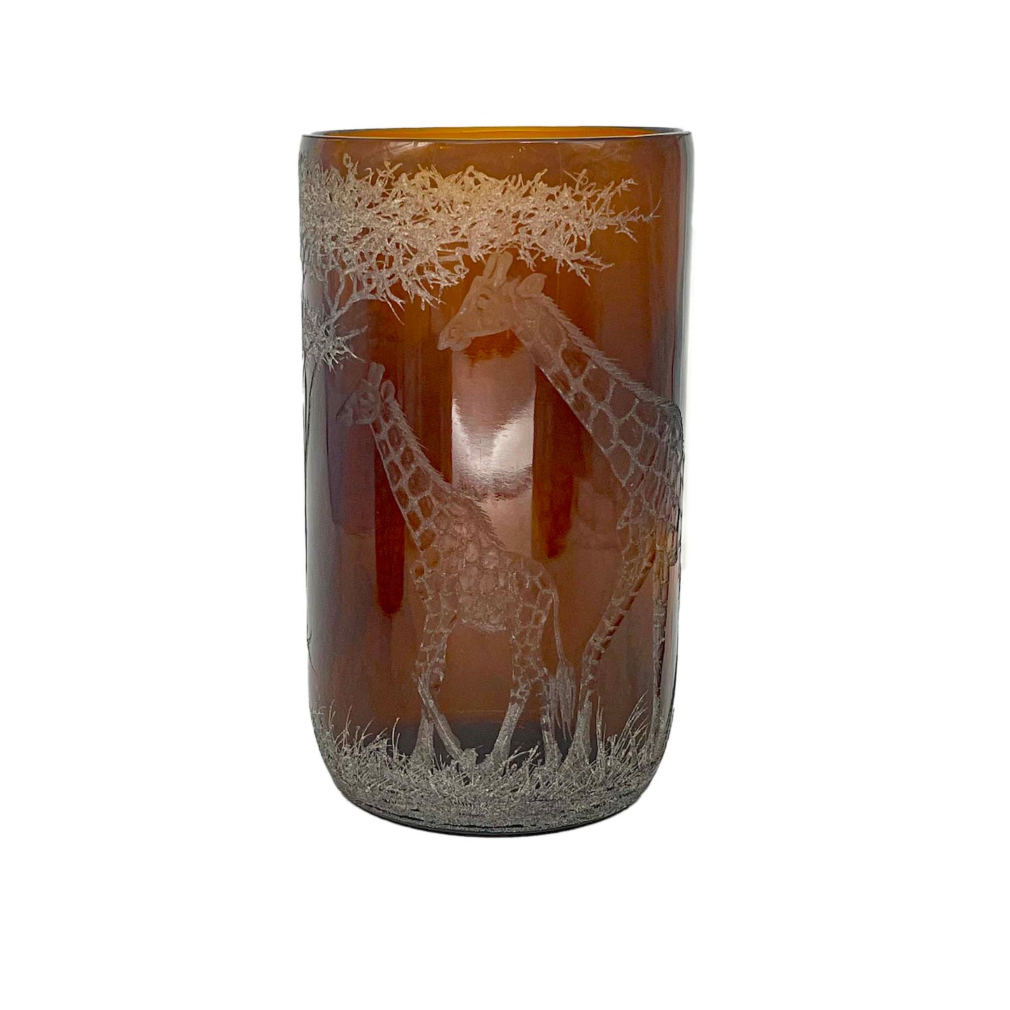 Extra Large Storm Lantern,  Engraved with Giraffe (B)