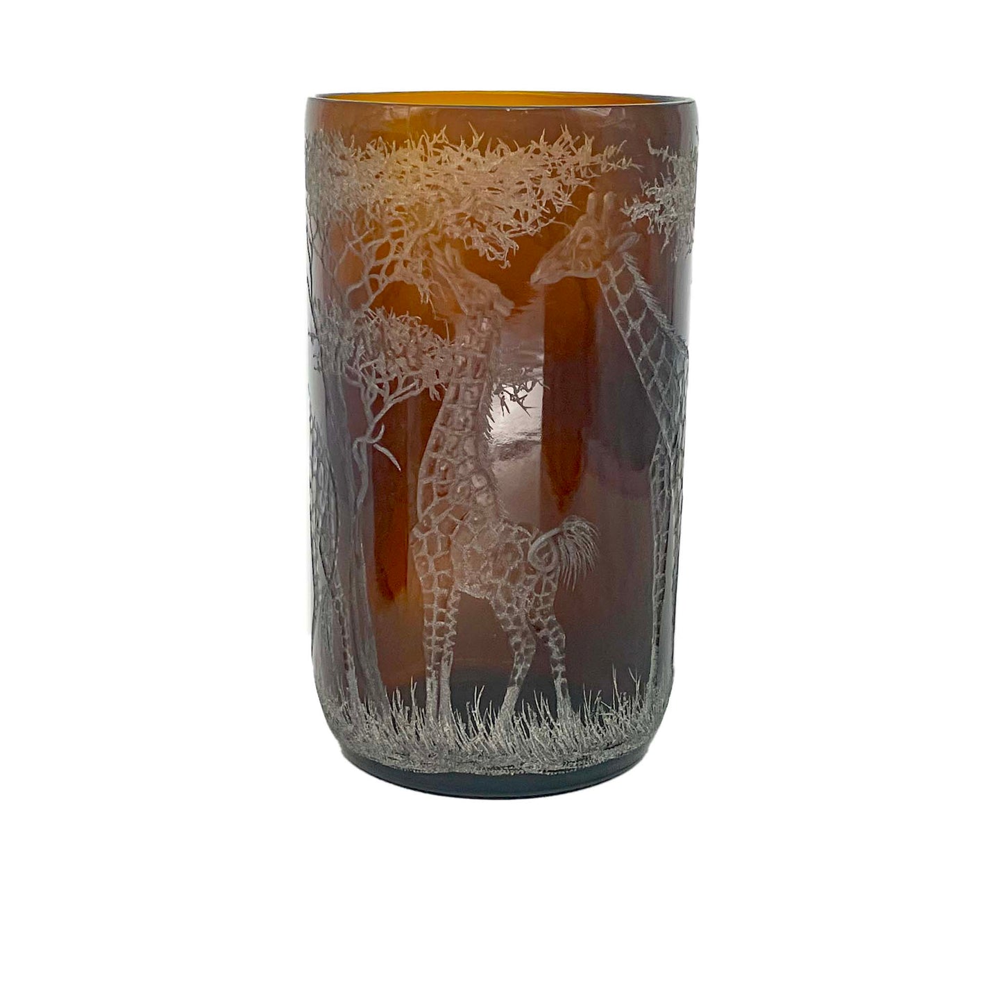 Extra Large Storm Lantern,  Engraved with Giraffe (A)