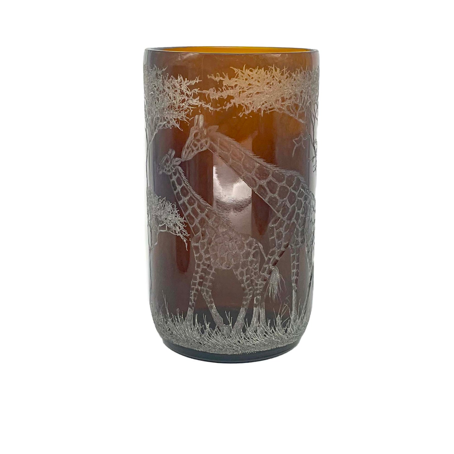 Extra Large Storm Lantern,  Engraved with Giraffe (A)