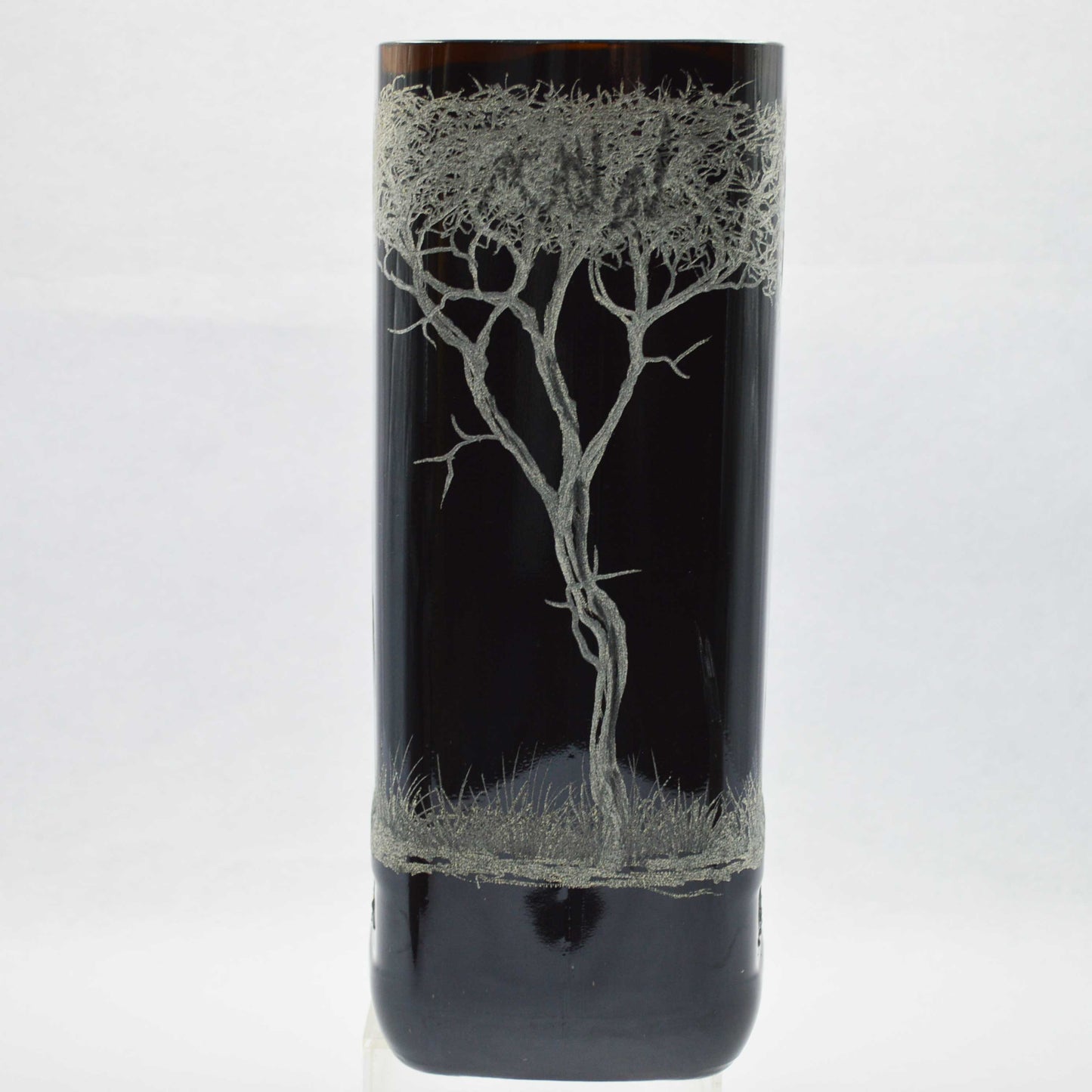 Extra Large Rectangular Storm Lantern,  Engraved with Giraffe