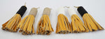 Beaded Leather Tassel Keyring