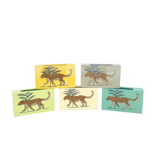 Large Matchbox Cover Leopard -various colours