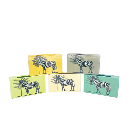 Large Matchbox Cover Zebra-various colours
