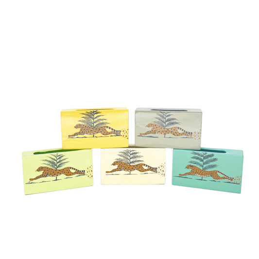 Large Matchbox Cover Cheetah -various colours