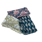 Napkins sets of 4, Grey, Neutral & Pink
