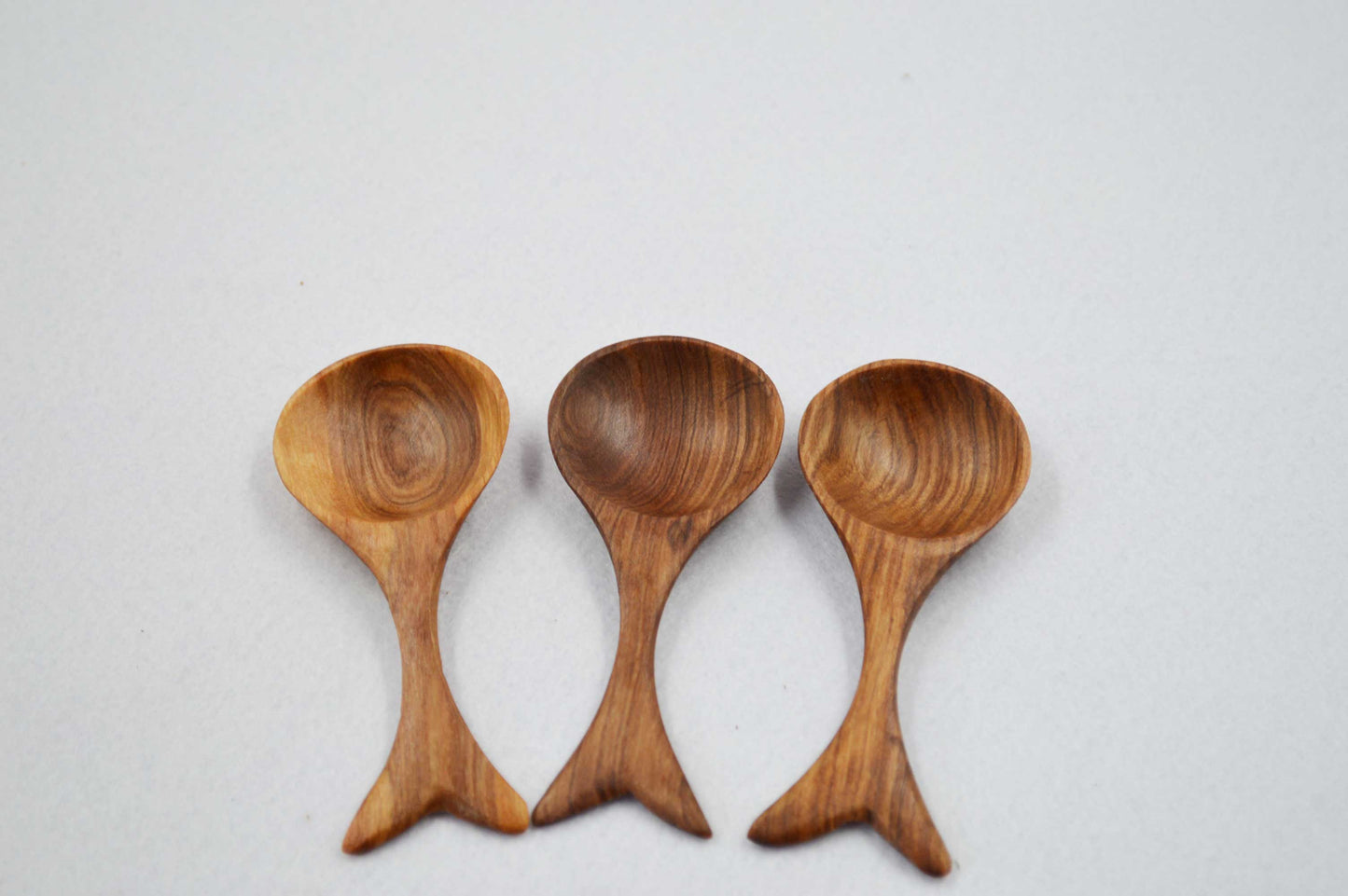 Olive wood small fork & spoons
