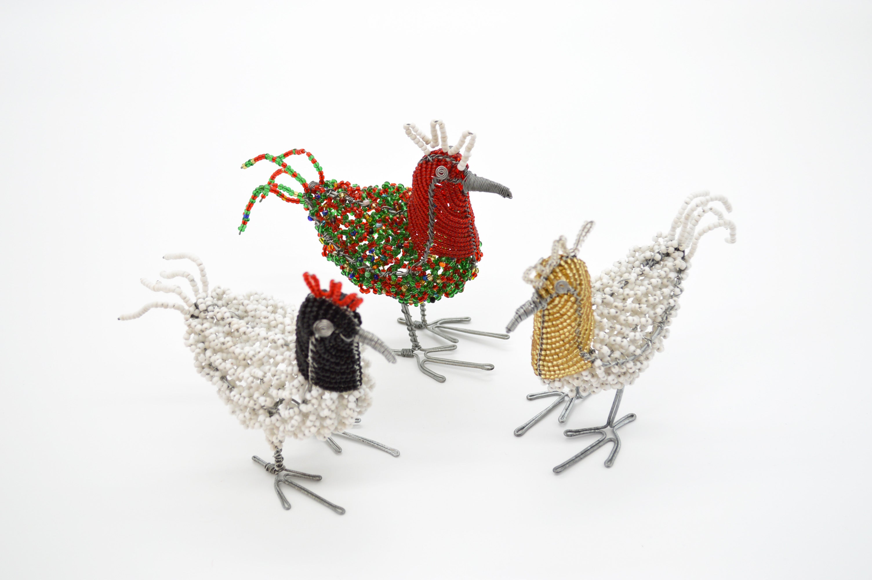 Beaded Chicken Ornament
