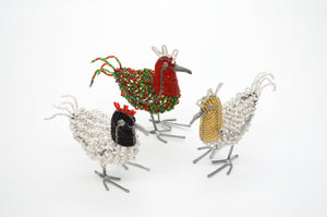 Beaded Chicken Ornament