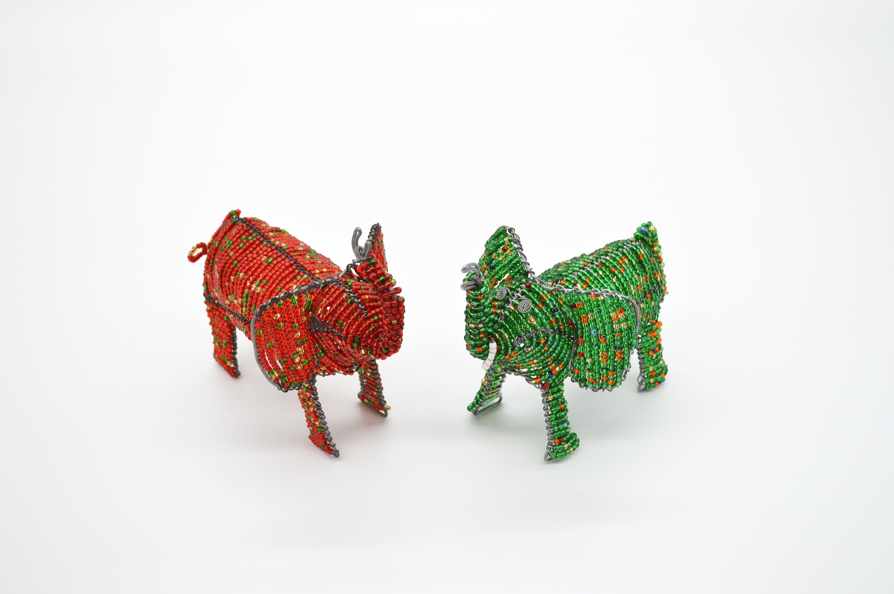 Beaded  Elephant Ornament