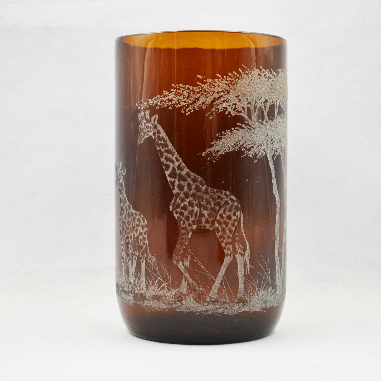 Extra Large Storm Lantern,  Engraved with Giraffes (C)