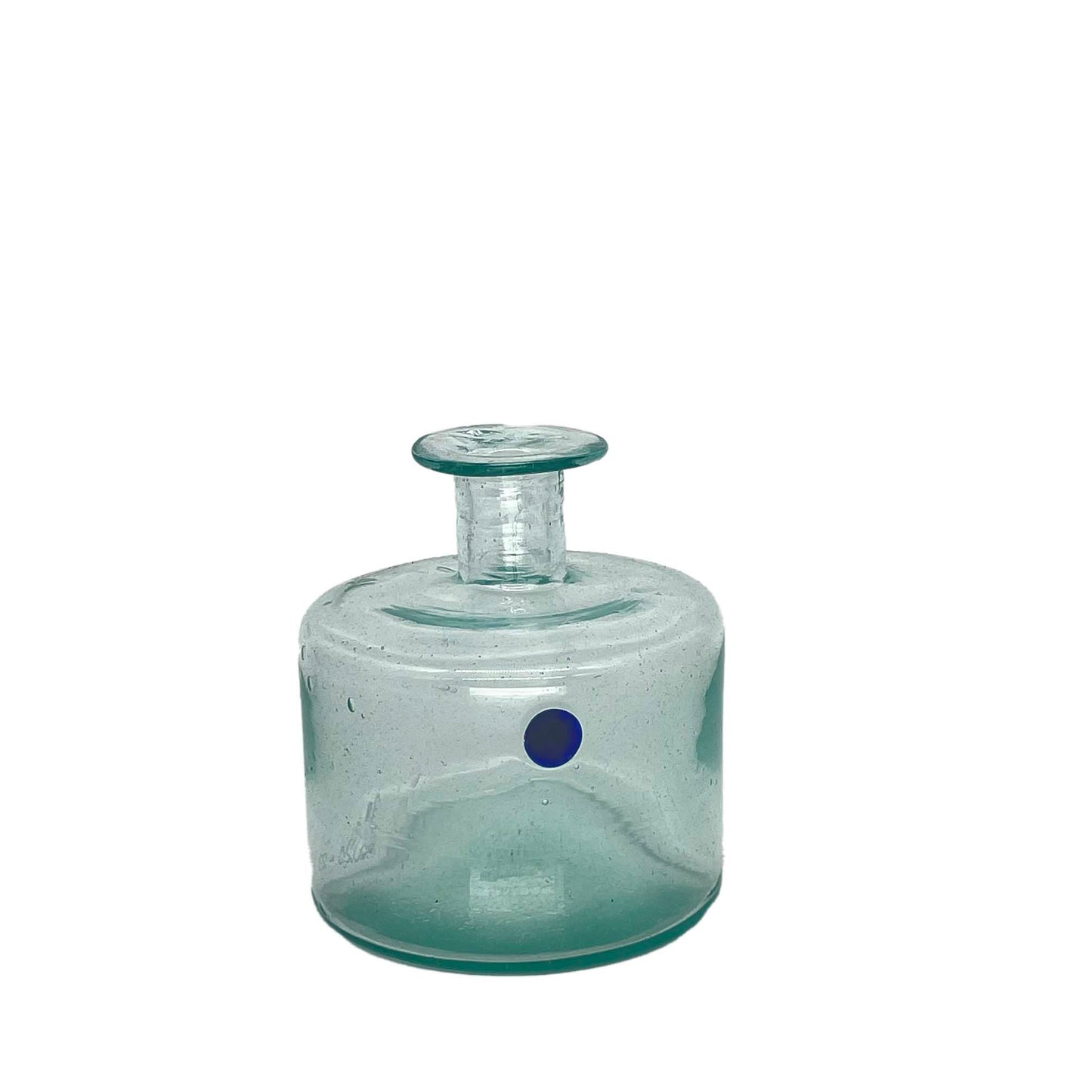 Vase, Aqua Green recycled Glass Bottle/Vase