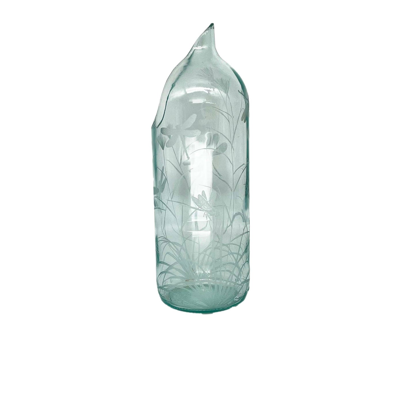 Hand Engraved Bottle Jugs with Dragonfly
