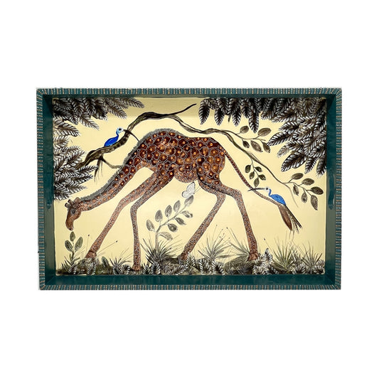 Naive Art Tray - Ex Large - Giraffe