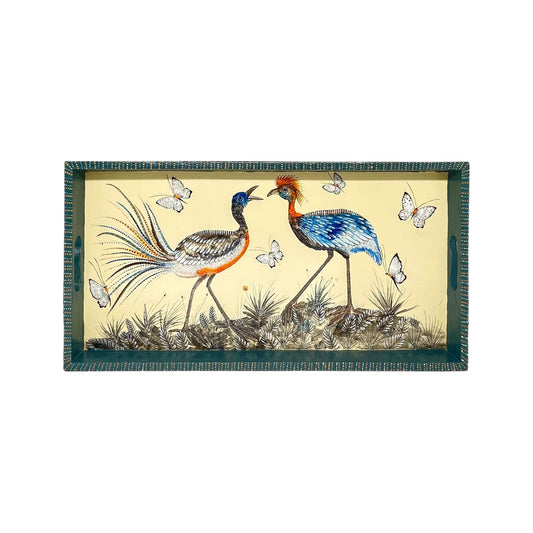 Naive Art Tray - Ex Long - Cranes