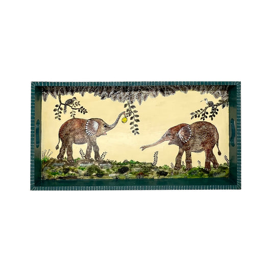 Naive Art Tray - Ex Long - Elephant