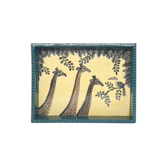 Naive Art Tray - Giraffe