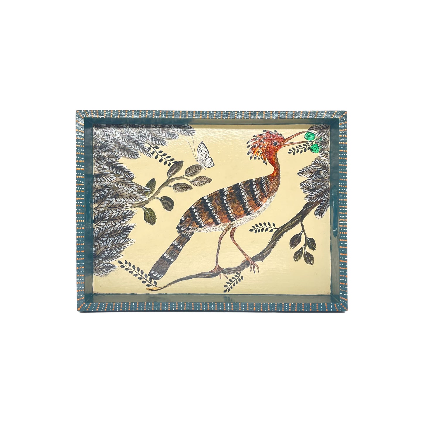 Naive Art Tray - Hoopoe