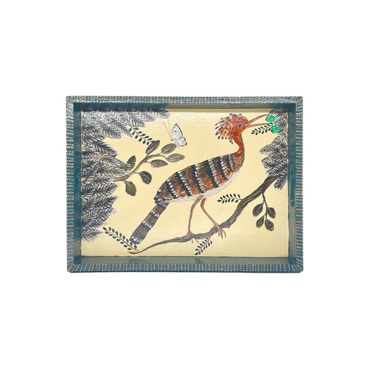 Naive Art Tray - Hoopoe