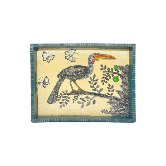 Naive Art Tray-Hornbill