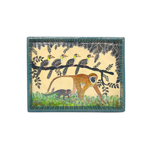 Naive Art Tray - Monkey