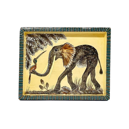 Naive Art Tray Small Elephant