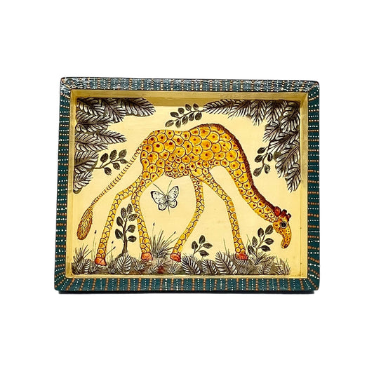 Naive Art Tray Small Giraffe