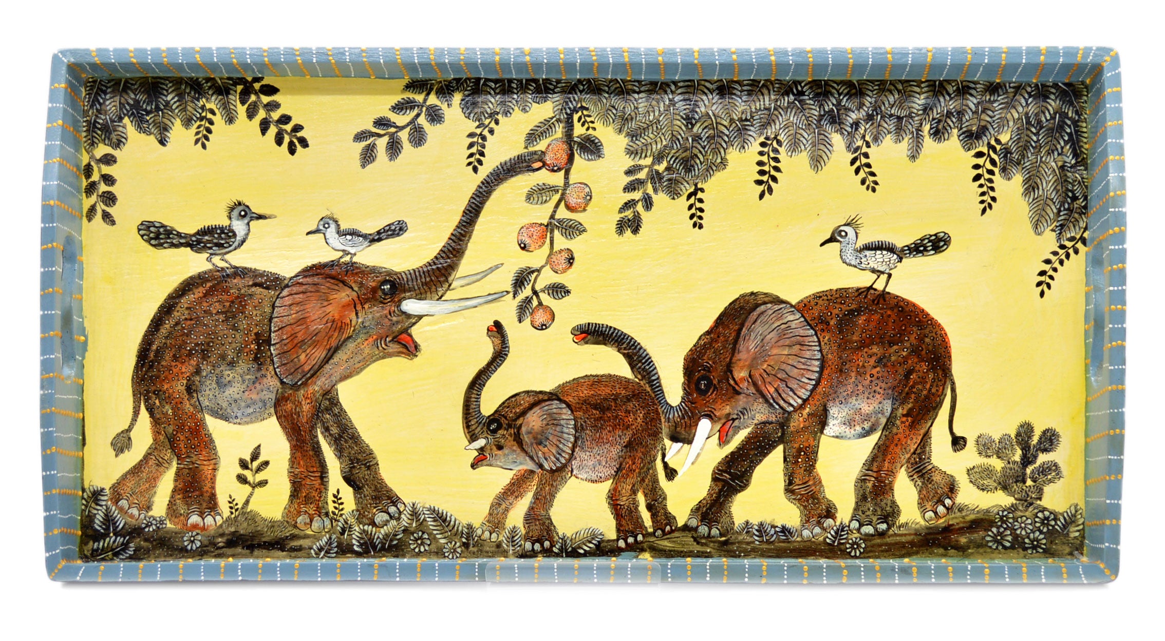Naive Art Tray - Ex Long - Elephant