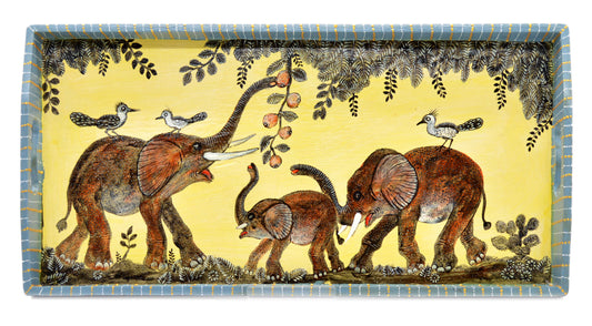 Naive Art Tray - Ex Long - Elephant