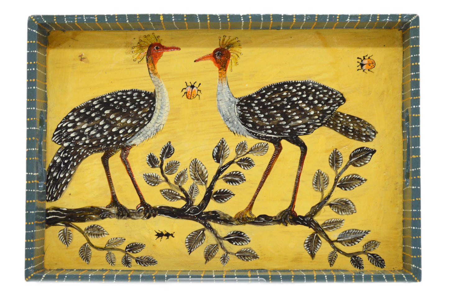 Naive Art Tray - Large - Birds