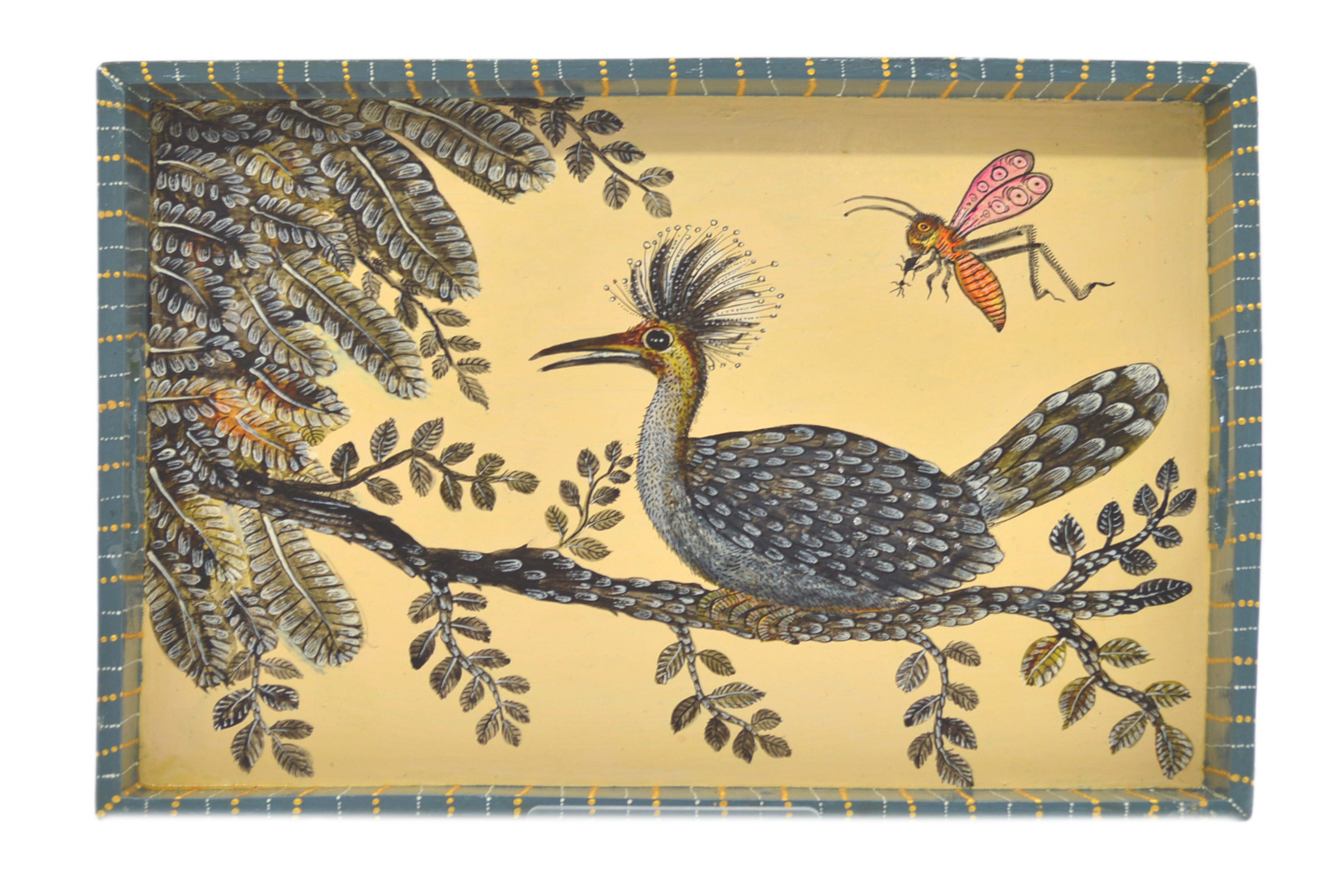 Naive Art Tray - Large - Birds