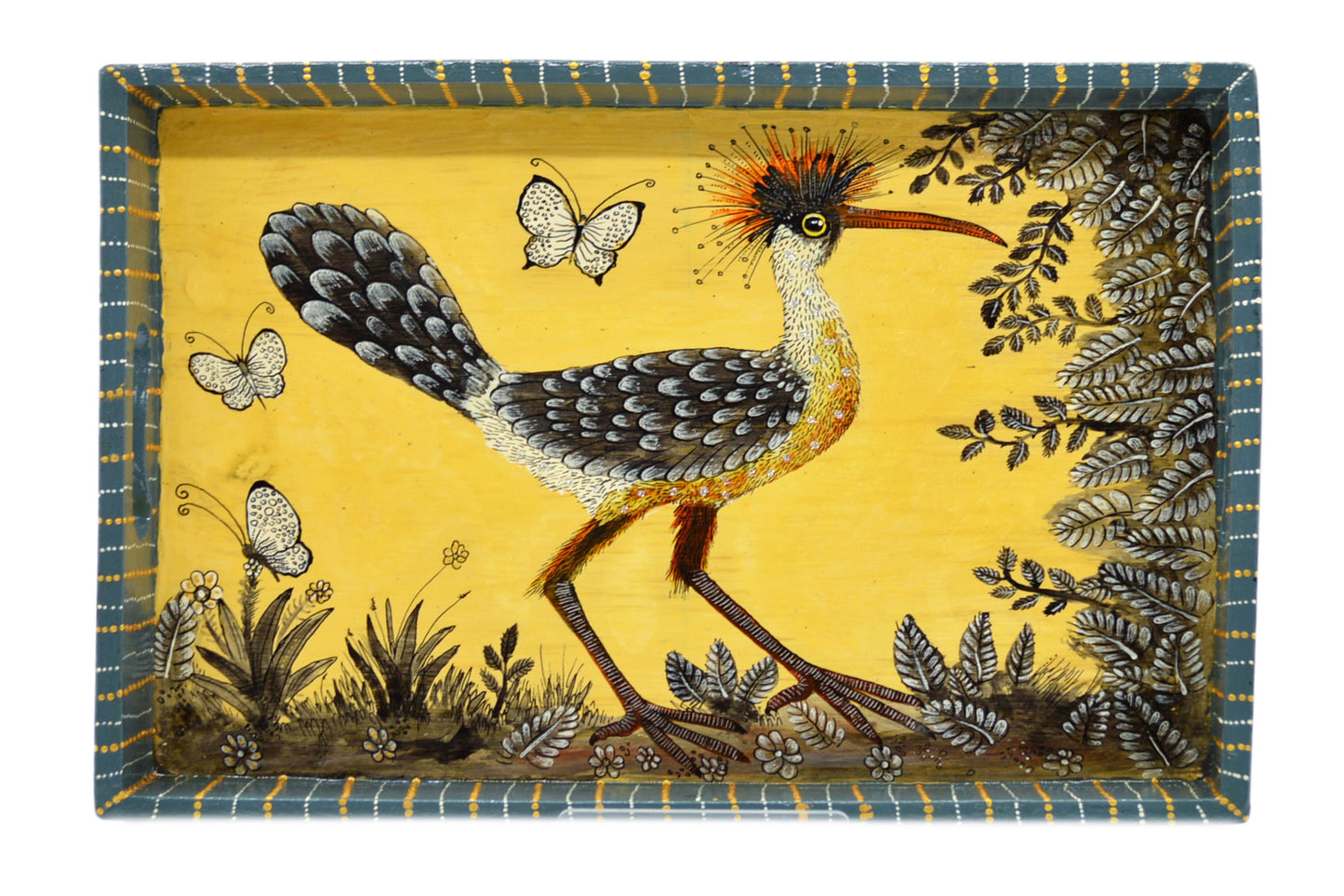 Naive Art Tray - Large - Birds