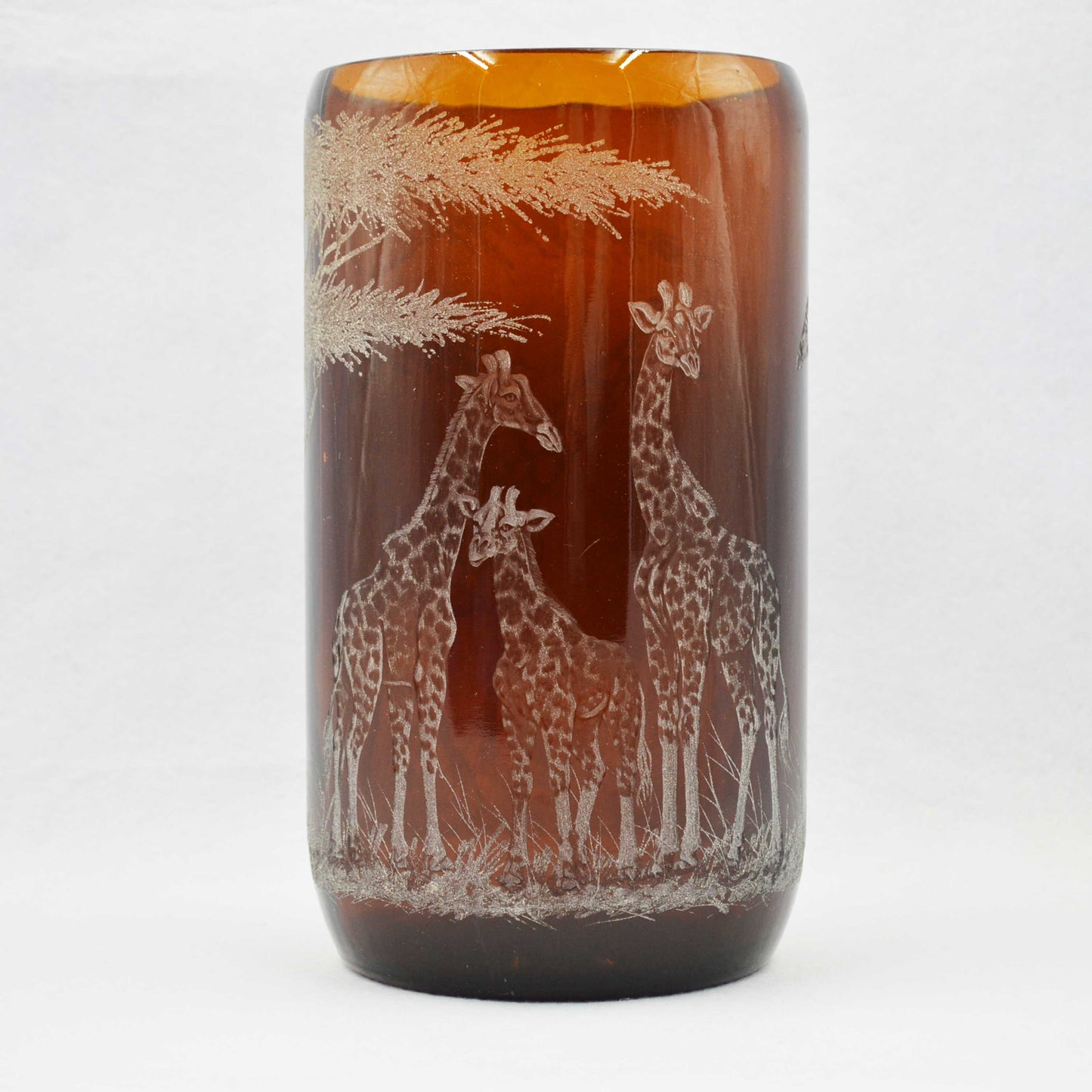 Extra Large Storm Lantern,  Engraved with Giraffes (B)