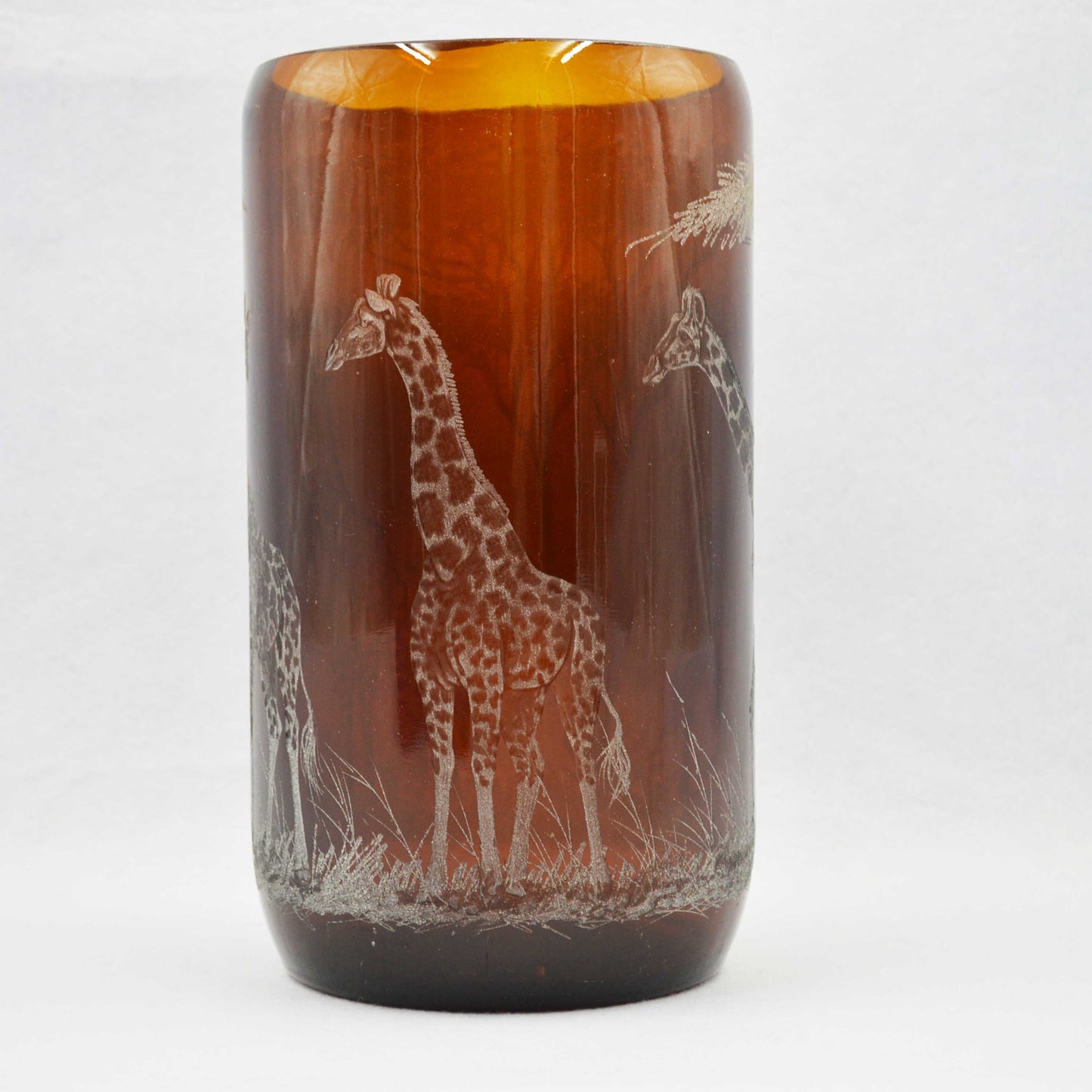 Extra Large Storm Lantern,  Engraved with Giraffes (B)
