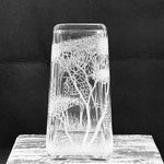 Vase, Large Engraved Giraffe Family