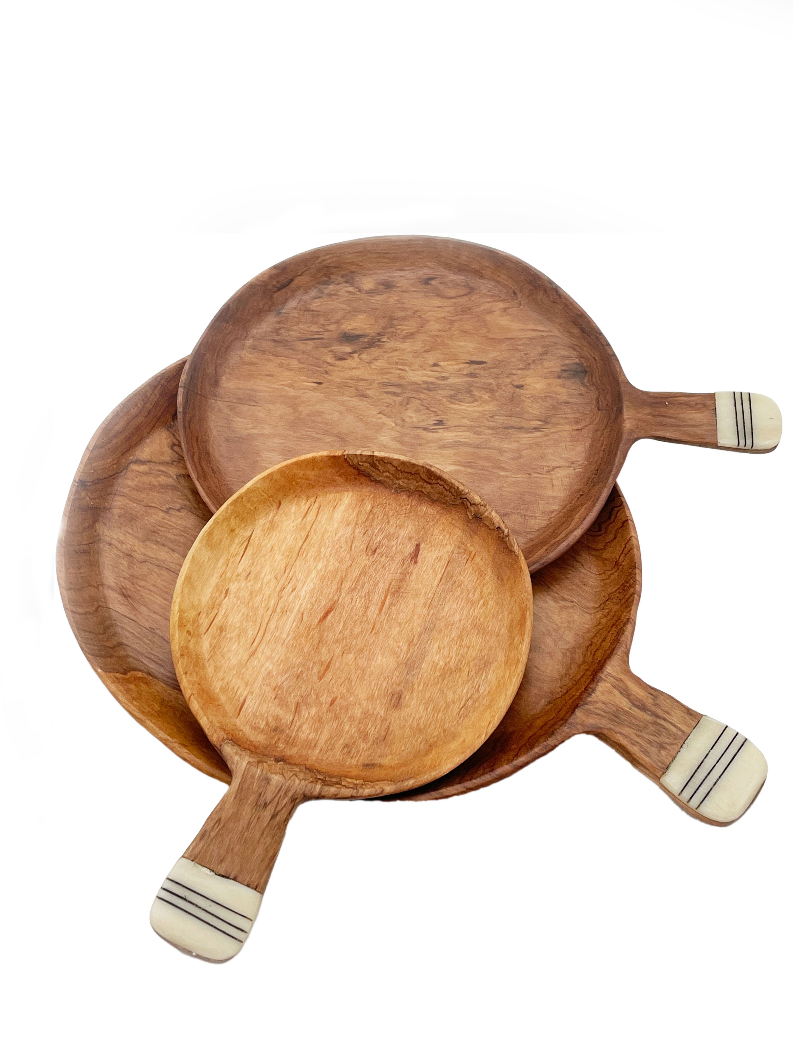 Olivewood Platters Set of Three Round