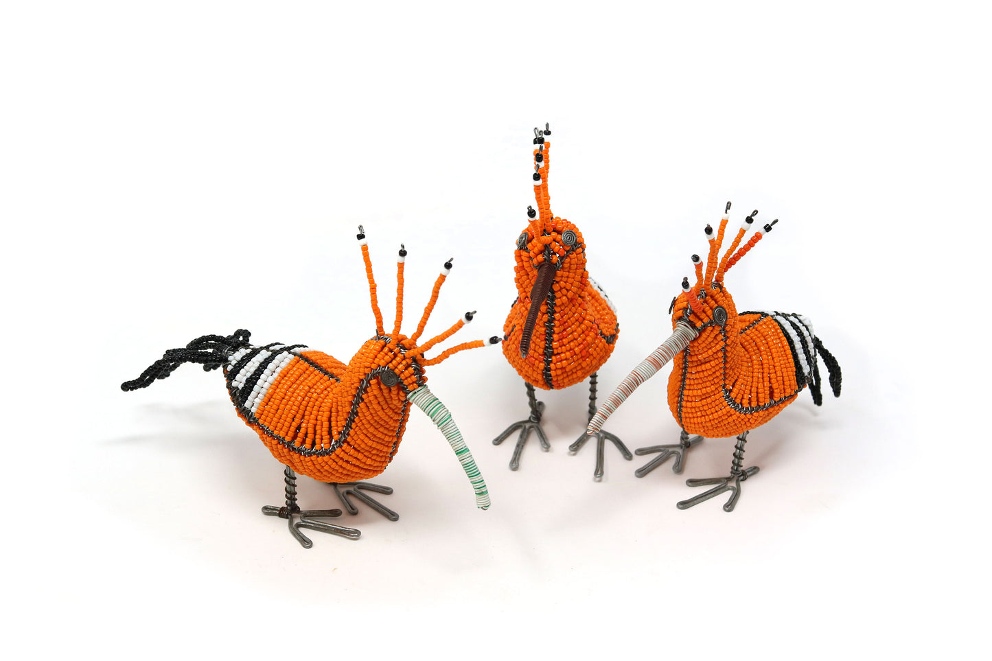 Beaded Hoopoe Ornament