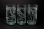 Storm Lantern,  Engraved with Giraffe