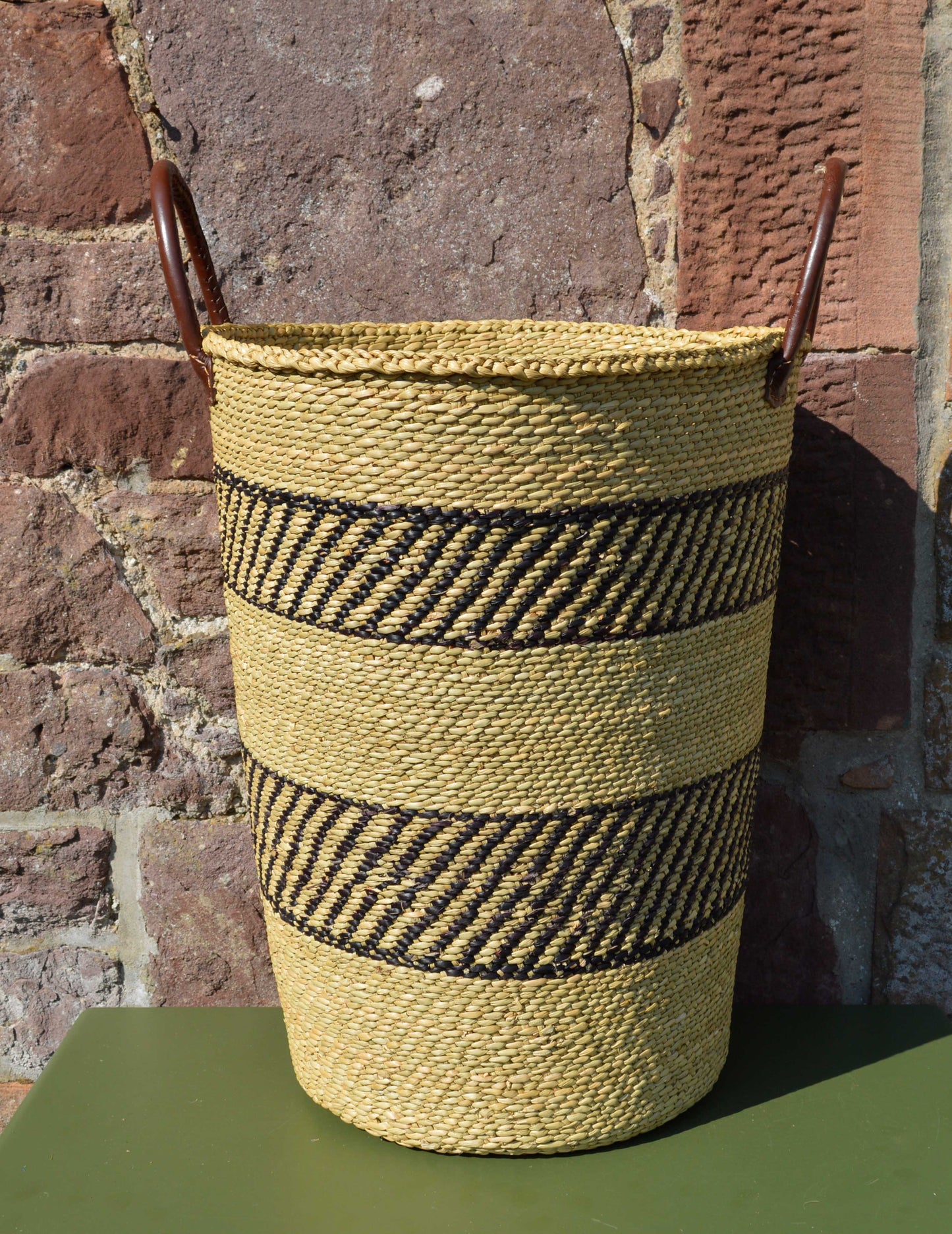 Large Tanzanian Sea Grass Laundry Basket.