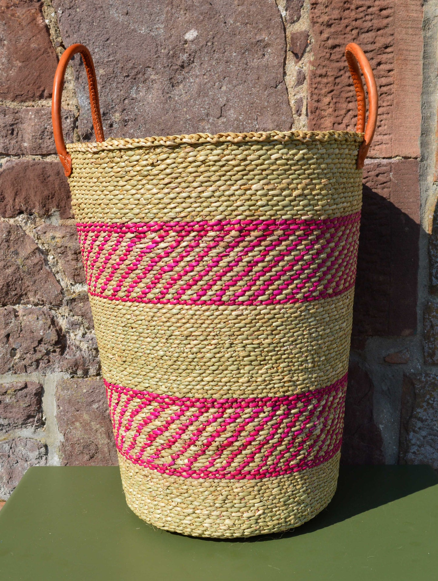 Large Tanzanian Sea Grass Laundry Basket.