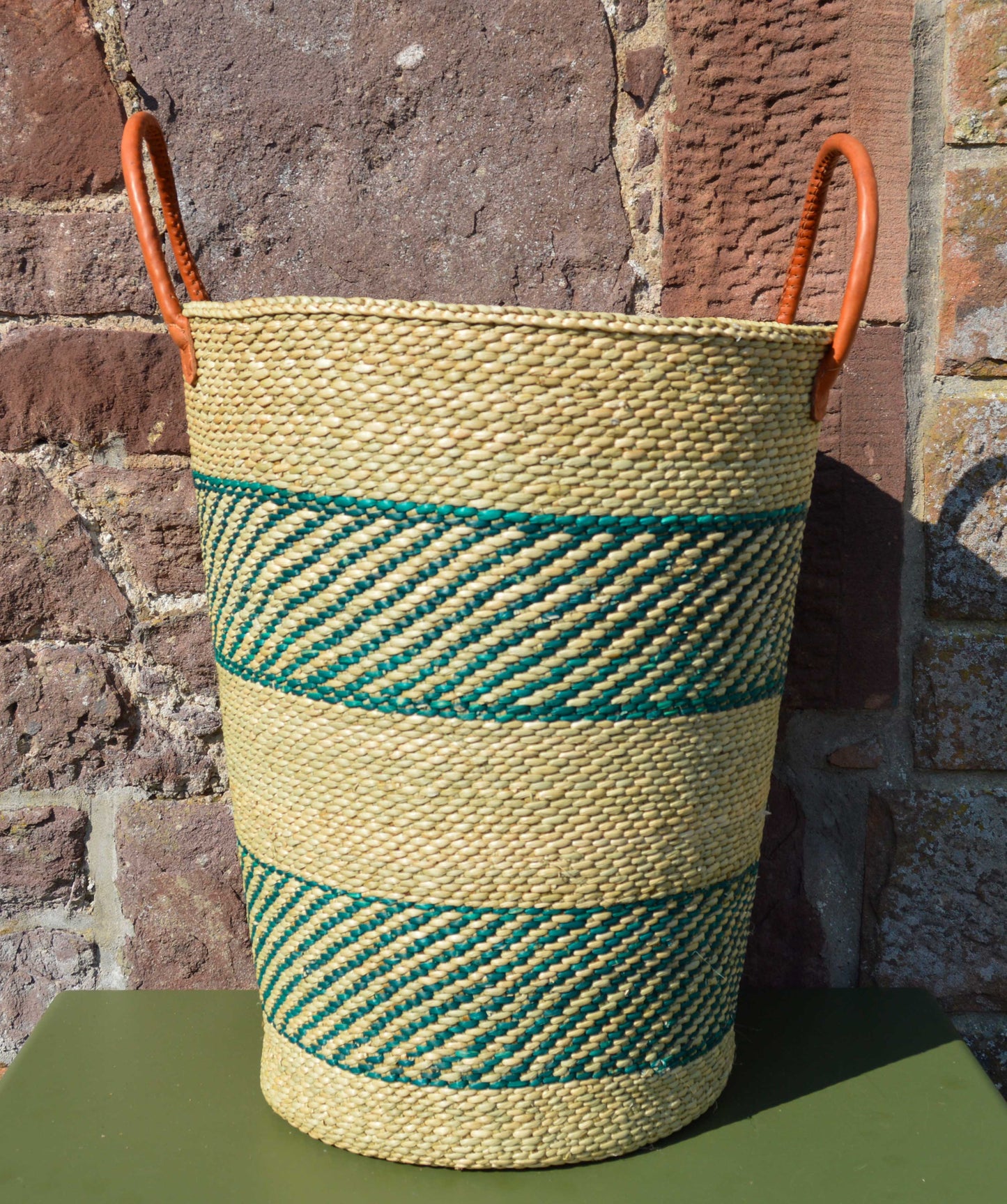Large Tanzanian Sea Grass Laundry Basket.