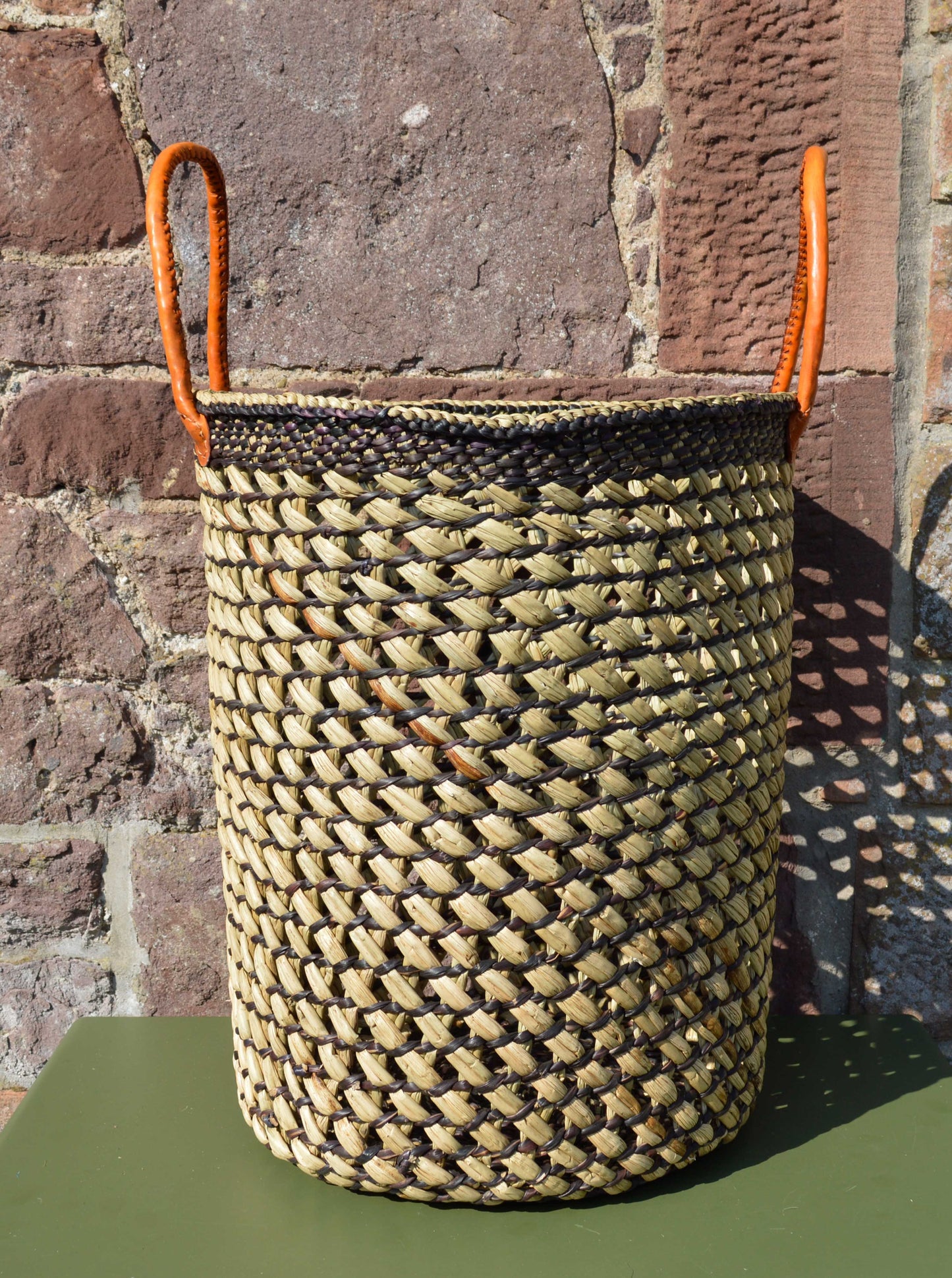 Large Tanzanian Sea Grass Laundry Basket.