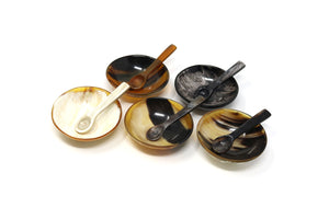 Ankole Cow Horn Salt Bowl and Spoon set - ASSiA 