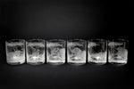 Tumbler Glasses, Engraved with Big 5 plus Giraffe