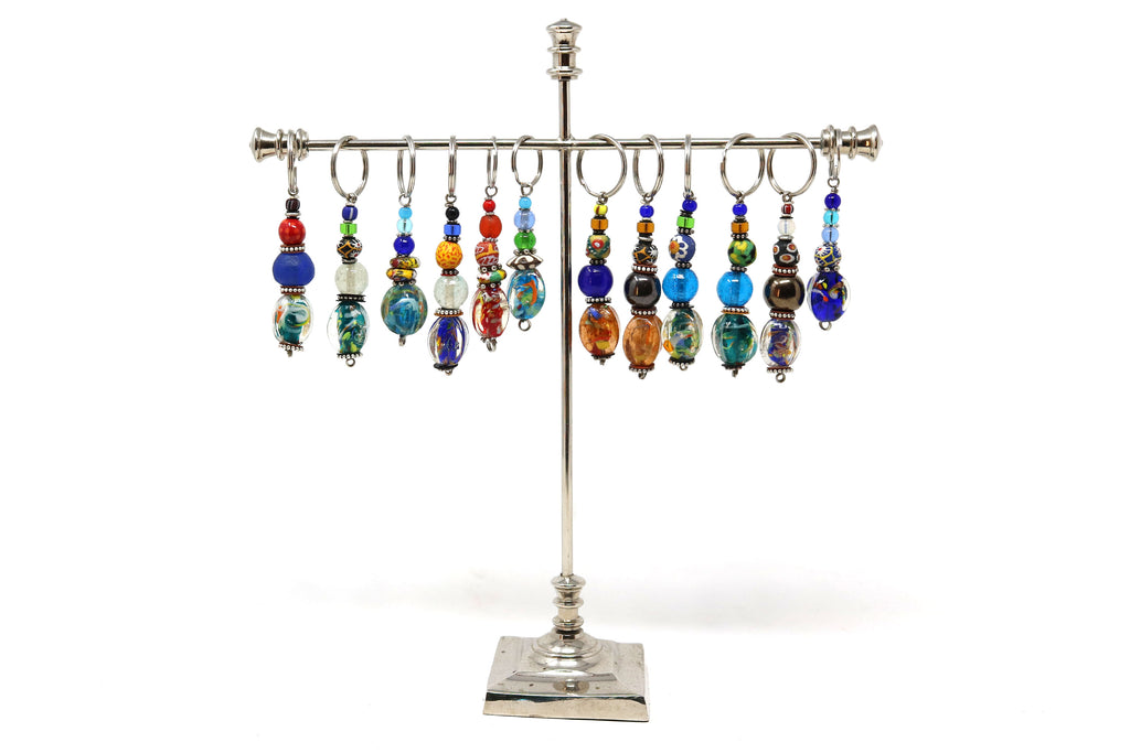 Bead &Glass Keyring