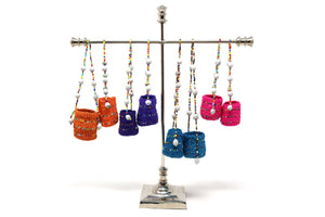 Sisal & Bead Hanging Treasure Baskets
