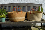 Extra Wide Sisal Baskets, Ivory and Natural